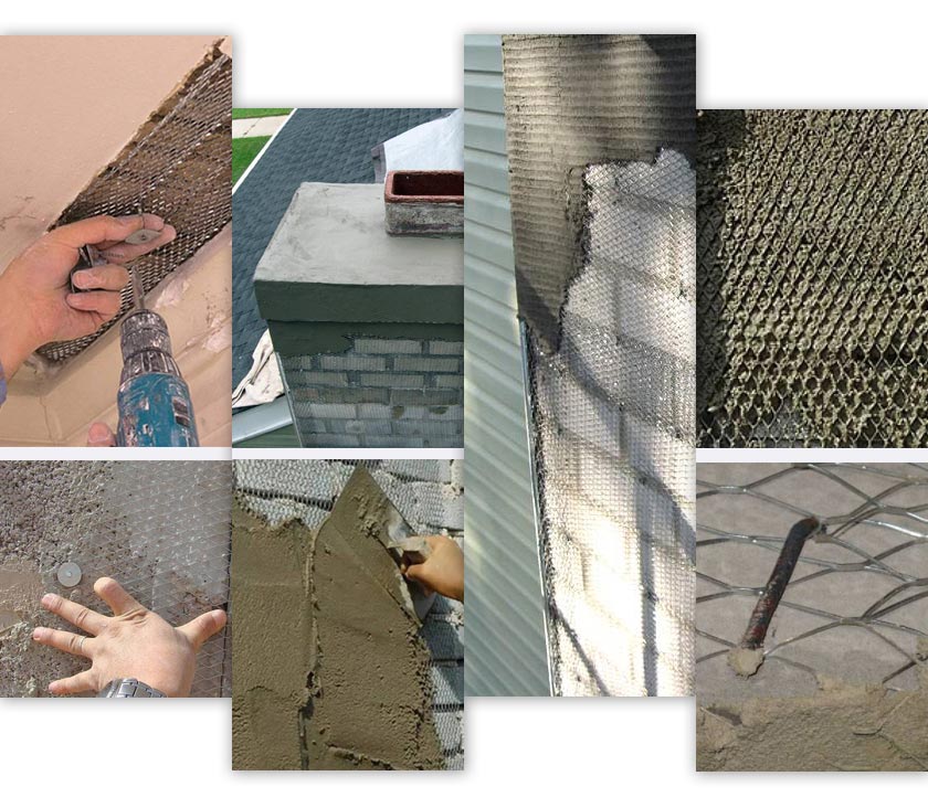 expanded plaster mesh applications