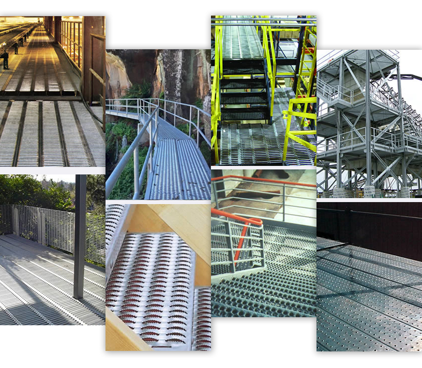 Non Slip grating perforated mesh applications